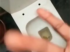 Indian man horny in toilet