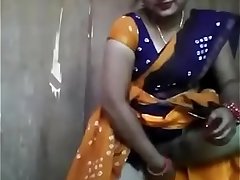 Desi Aunty Playing with cucumber