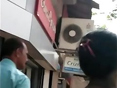 SLUTTY BHAIYANI EXPOSING BLACK BRA ON ROAD 2