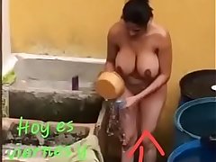 mms scandal of desi bhabhi taking open shower