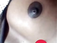 Zambian Girl boobs shows at WhatsApp in Indian boy