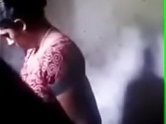 Spying tamil mom bath