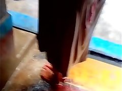 indian bathing aunty