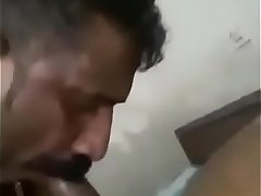 Indian uncle sucking cock